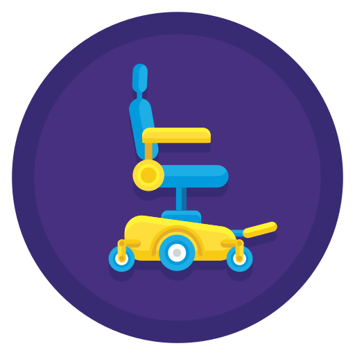車椅子 Flaticons Flat Circular icon