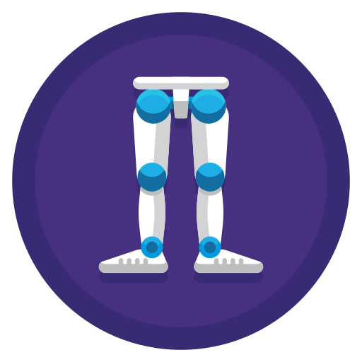Robotic legs Flaticons Flat Circular icon