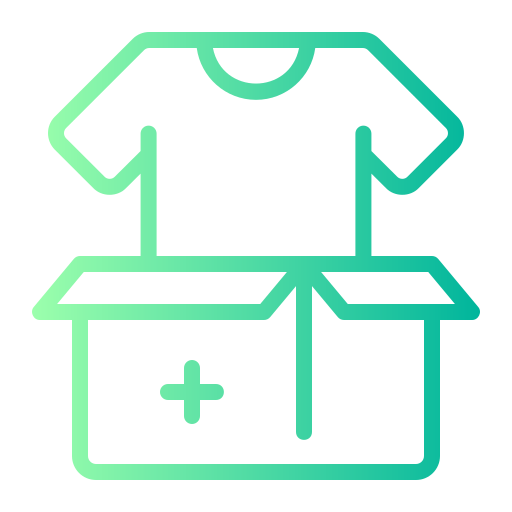 衣類の寄付 Generic gradient outline icon