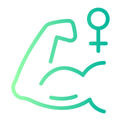 Strong woman Generic gradient outline icon