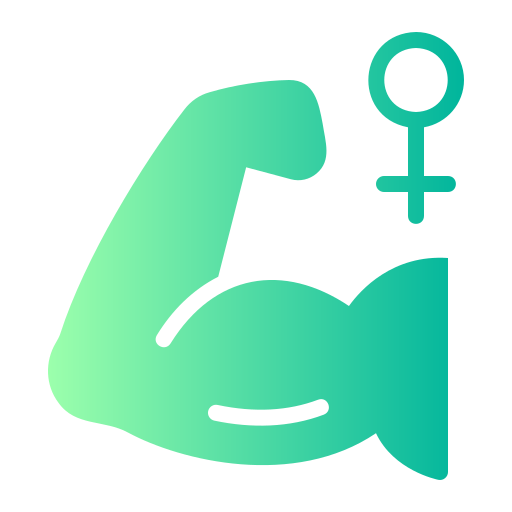 Strong woman Generic gradient fill icon