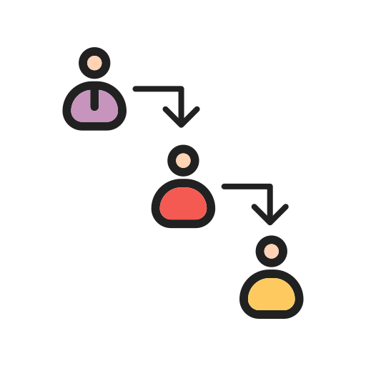 Łańcuch Generic color lineal-color ikona