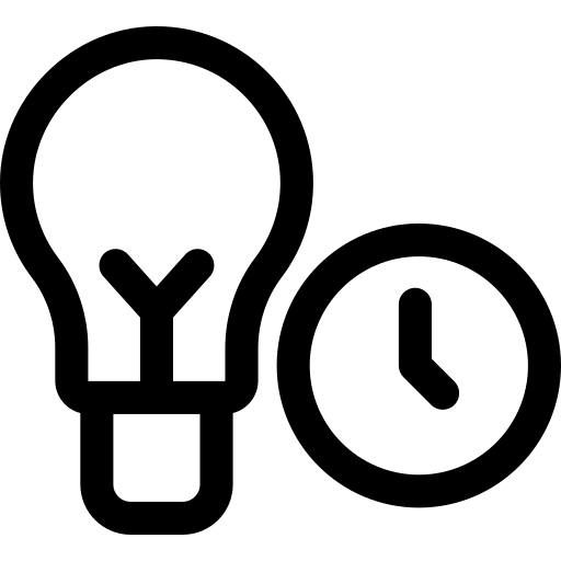 regulator czasowy Basic Rounded Lineal ikona