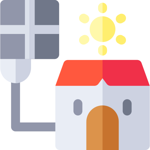 Солнечная панель Basic Rounded Flat иконка