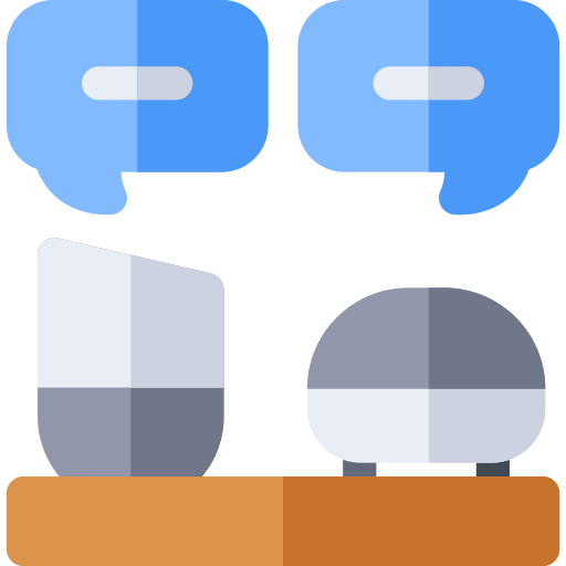 mądra rozmowa Basic Rounded Flat ikona