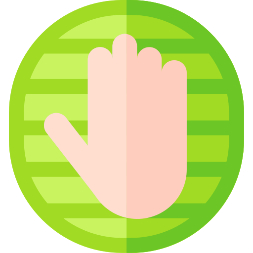 Hand reader Basic Rounded Flat icon
