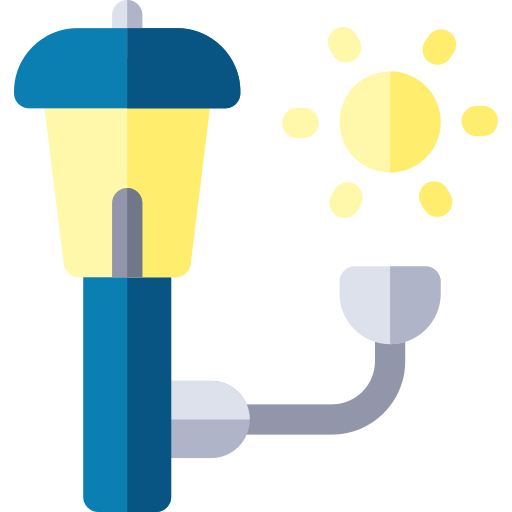 Solar bulb Basic Rounded Flat icon