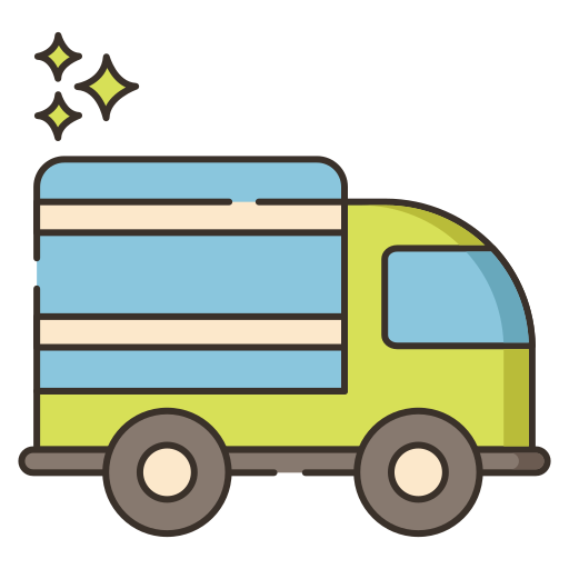 camion de livraison Flaticons Lineal Color Icône