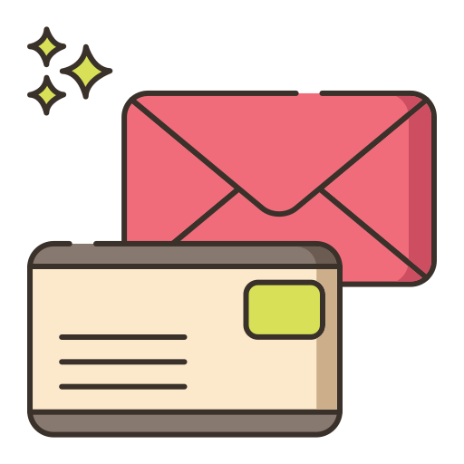 mail Flaticons Lineal Color icoon