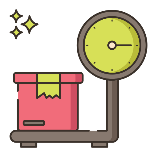 Weight scale Flaticons Lineal Color icon