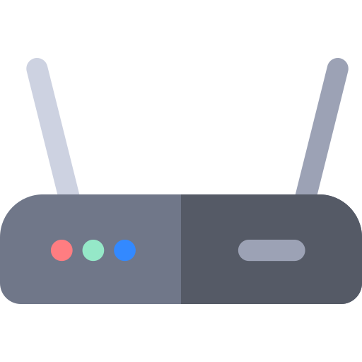 router Basic Rounded Flat icona