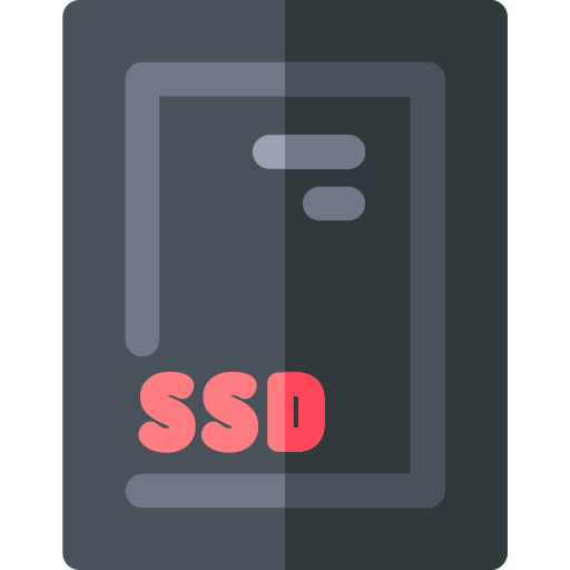 dysk ssd Basic Rounded Flat ikona