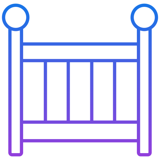 детская кроватка Generic gradient outline иконка