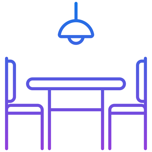 tavolo da pranzo Generic gradient outline icona