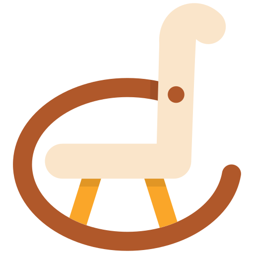 흔들 의자 Generic color fill icon
