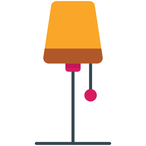 Floor lamp Generic color fill icon