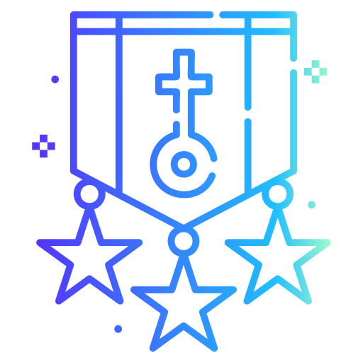 insignia de premio Generic gradient outline icono