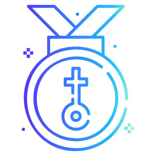 Award medal Generic gradient outline icon