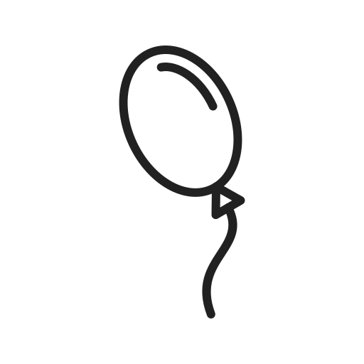 Воздушный шар Generic outline иконка