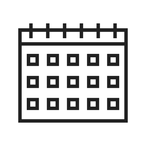 kalender Generic outline icoon