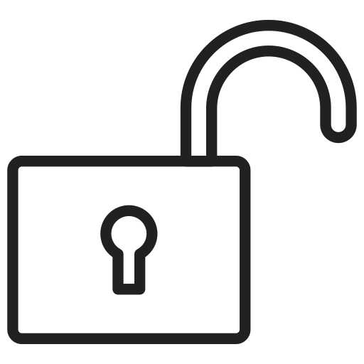 Unlock Generic outline icon