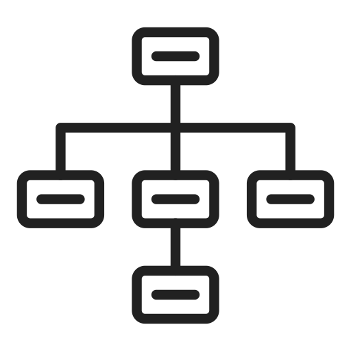 Sitemap Generic outline icon
