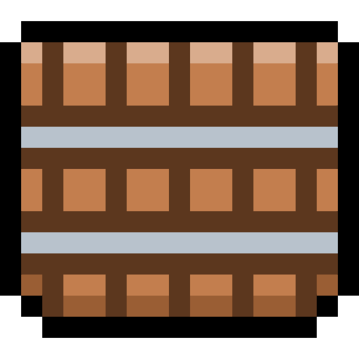 balde Pixel Linear color icono