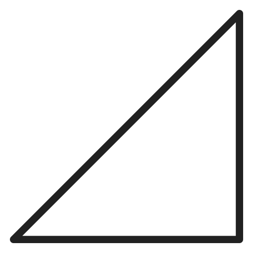 driehoek Generic outline icoon