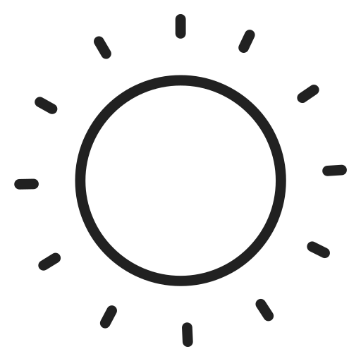 太陽 Generic outline icon