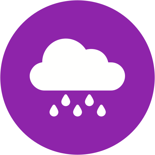 Rainy cloud Generic color fill icon