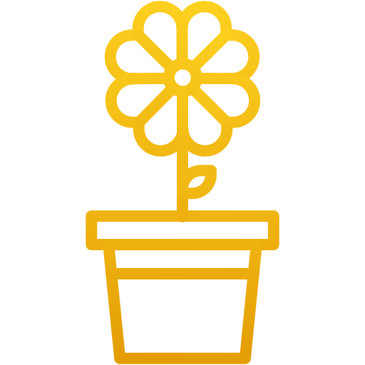 vaso de flores Generic gradient outline Ícone