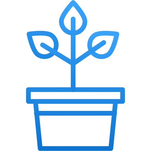 vaso para plantas Generic gradient outline Ícone