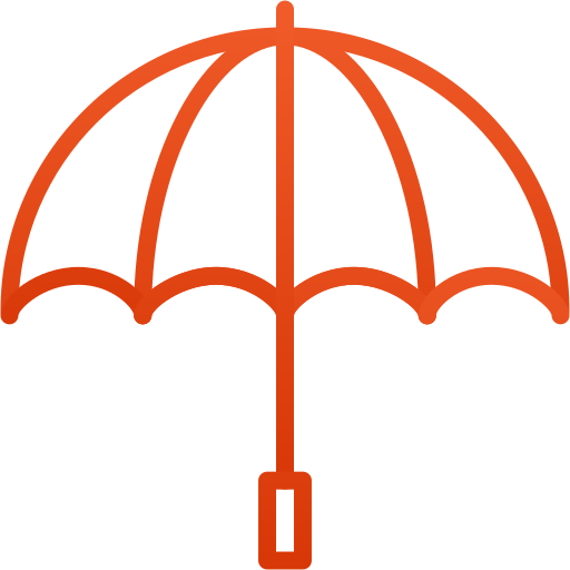 Зонтик Generic gradient outline иконка