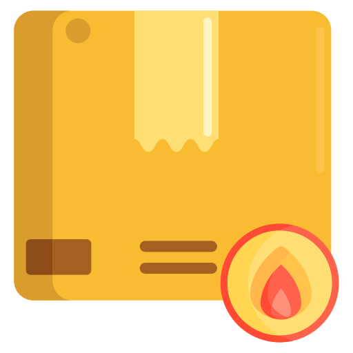 Flammable Flaticons Flat icon