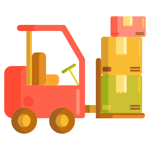 Forklift Flaticons Flat icon