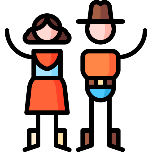 テハノダンス Puppet Characters Lineal Color icon