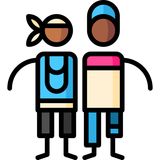 crip walk Puppet Characters Lineal Color icon