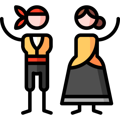 jota Puppet Characters Lineal Color icon
