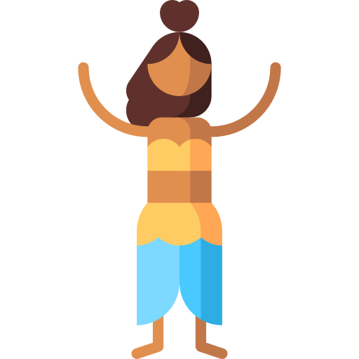 Belly dance Puppet Characters Flat icon