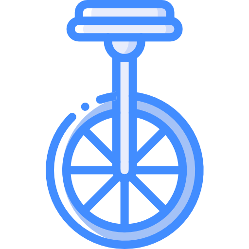Unicycle Basic Miscellany Blue icon