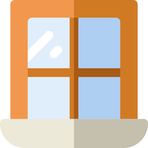 ventana Basic Rounded Flat icono