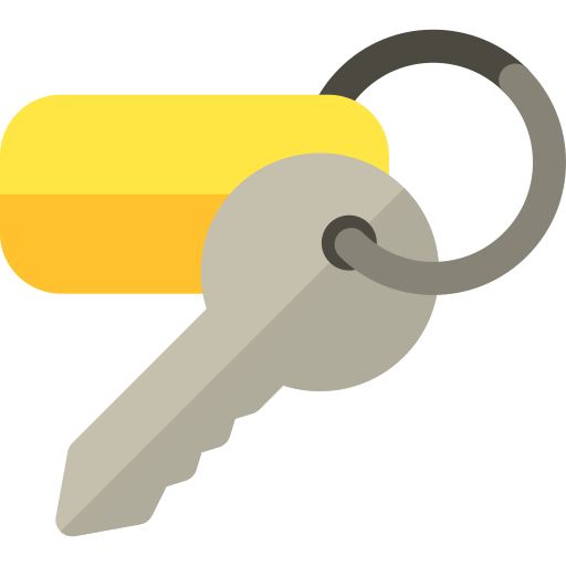 Ключи Basic Rounded Flat иконка