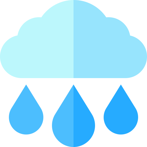 lluvia Basic Straight Flat icono