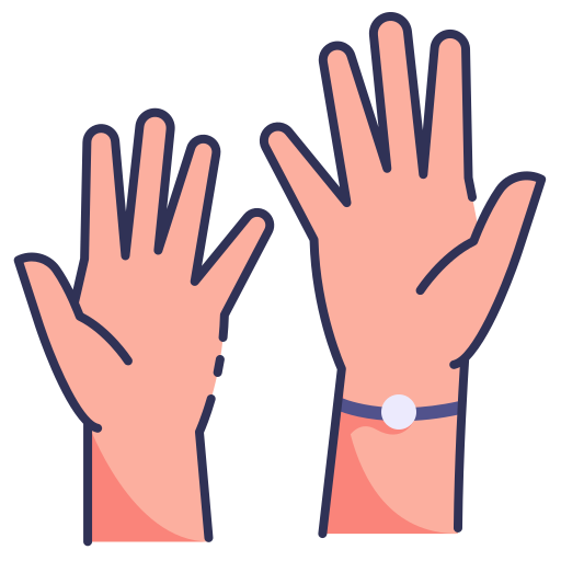 hebe die hand Generic color lineal-color icon