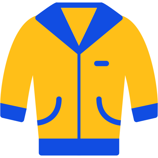 chaqueta Generic color fill icono