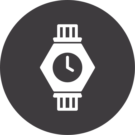 zegarek na rękę Generic color fill ikona