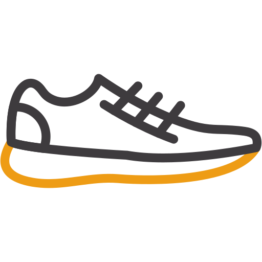 scarpa da ginnastica Generic color outline icona