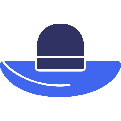 kapelusz przeciwsłoneczny Generic color fill ikona