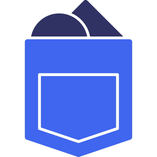 Pocket square Generic color fill icon