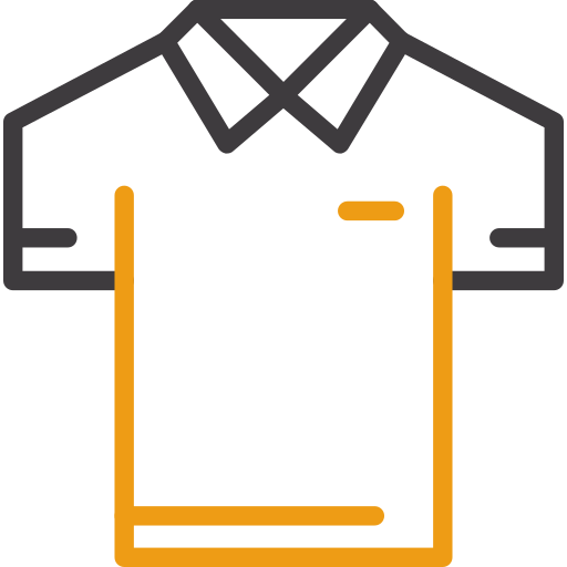 koszulka polo Generic color outline ikona